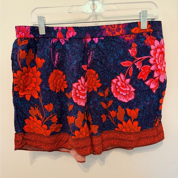 Anthropologie ett:twa High Waist Wynnewood Floral Printed Shorts Shorts Sz L - Picture 5 of 10